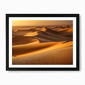 Sunset In The Desert 8 Art Print