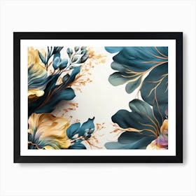 Abstract Floral Painting Art Print