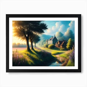 Sunset In The Countryside 25 Art Print