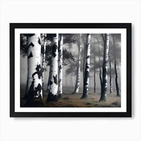 Birch Forest 99 Art Print