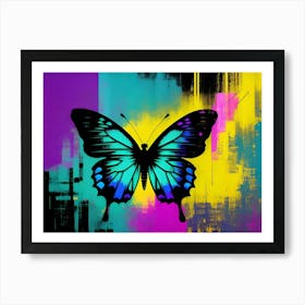 Abstract Butterfly Painting 3 Art Print