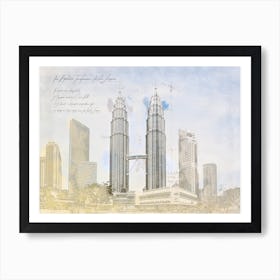 Petronas Towers, Kuala Lumpur Art Print