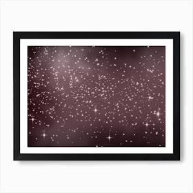 Mauve Shining Star Background Affiche