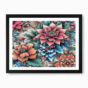 Floral Pattern 9 Art Print