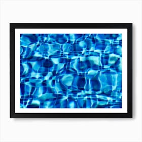 Blue Water In A Pool Art Print