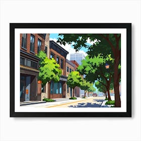 Street Scene Art Print