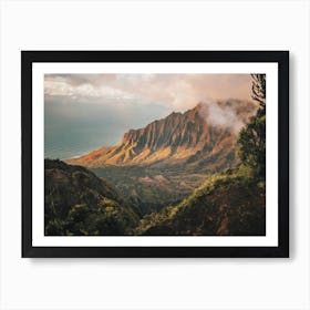 Hawaii Jungle Mountains Art Print