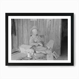 Untitled Photo, Possibly Related To Sharecropper Family On Front Porch Of Cabin, Southeast Missouri Farms By 3 Art Print