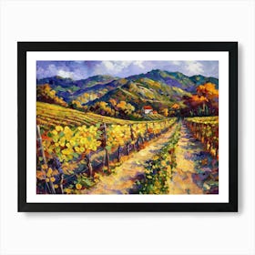 Vineyard Road 3 Art Print