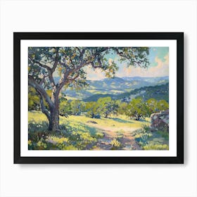 Western Landscapes Texas Hill Country 2 Art Print