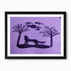 Howling Wolf Art Print