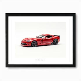 Toy Car Dodge Viper Red Poster Art Print