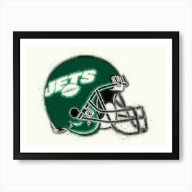 New York Jets Helmet Art Print