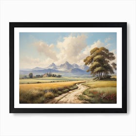 Tranquil Countryside Landscape Art Print