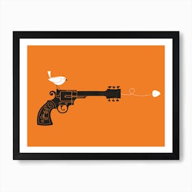 Sock It Orange Art Print