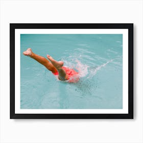 Dive in the pool | Summer fun Art Print