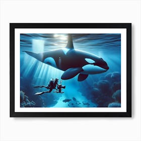 Orca Whale 3 Art Print