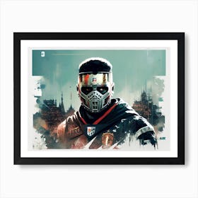 Man In A Mask Art Print