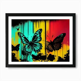 Colorful Butterflies 102 Art Print