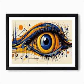 Eye Painting Art Print