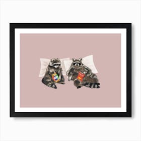 Raccoon Mood Art Print