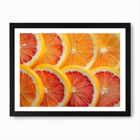 Oranges And Grapefruits Art Print