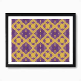 Purple And Yellow Abstract background 2 Art Print