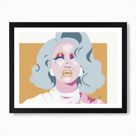 Queer Excellence Mustard & Grey Art Print