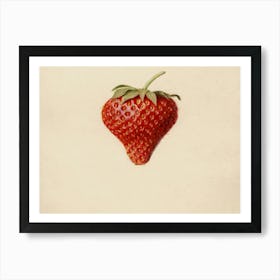 Strawberry - Strawberry Stock Videos & Royalty-Free Footage Art Print