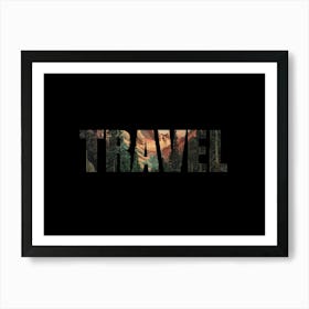 Travel Poster Vintage Woods 1 Art Print