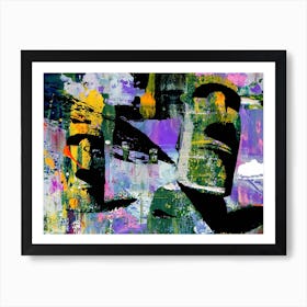 Moai Two Art Print