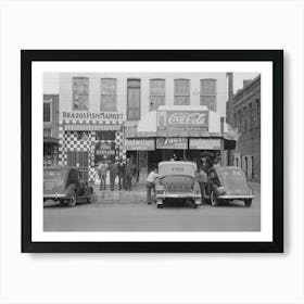 Street Scene, Waco, Texas By Russell Lee Art Print