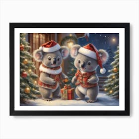 Christmas Animals 26 Art Print