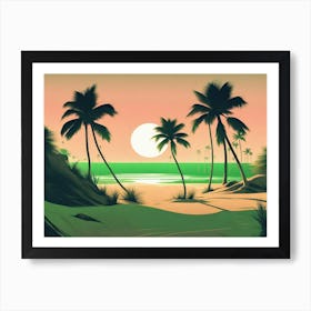 Vector Landscape V2 4 Art Print