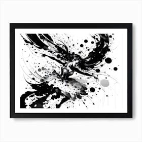 Black And White Dancer 1 Art Print