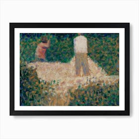 Two Stonebreakers, Georges Seurat Art Print