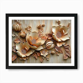 Beautiful Flower 3d Art Print