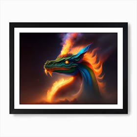 Dragon Of Fire Art Print