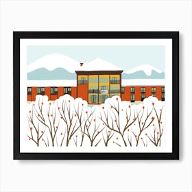 Winter Hotel Art Print