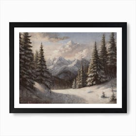 Winter Scene 6 Art Print