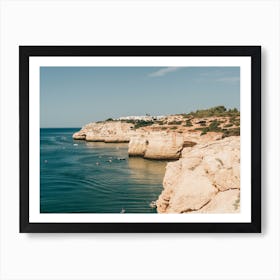 View Of The Cliffs Of The Algarve In Portugal Art Print