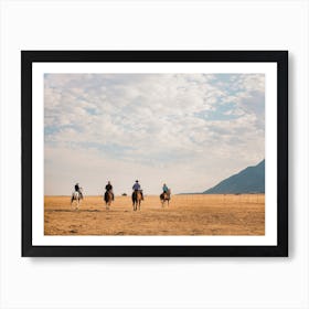 Cowboys Going To Roundup Cattle Art Print