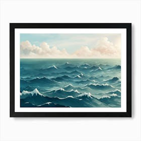 Ocean Waves 4 Art Print