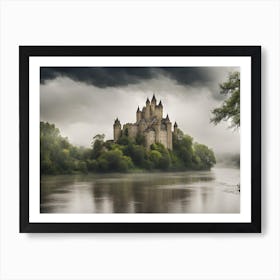 Castle On The River Art Print