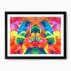 Psychedelic Abstract Painting 4 Art Print