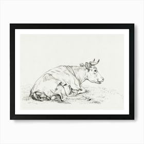 Lying Cow, To The Right, Jean Bernard Art Print