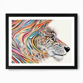 Abstract Tiger Art Print