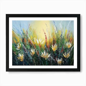 Modern Art Plants Flowers Freehand Oil Painting Art Print