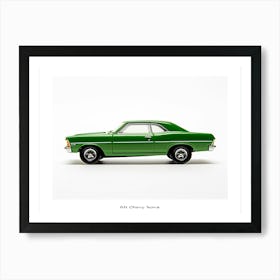 Toy Car 68 Chevy Nova Green 2 Poster Art Print