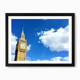Big Ben And Clouds (UK Series) Art Print